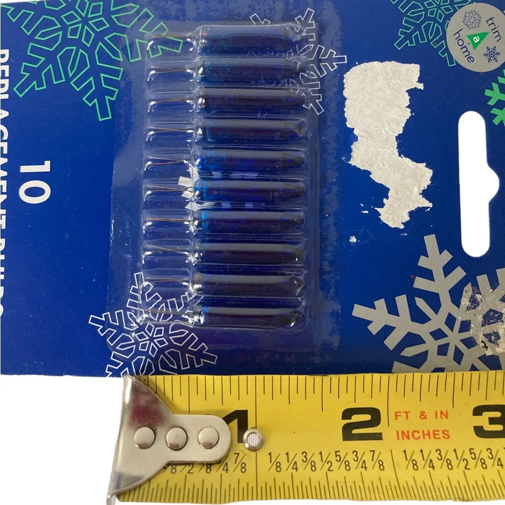New 10 PK Trim A Home BLUE Mini Replacement Bulbs 2.5-3.5 volts. Kmart NOS